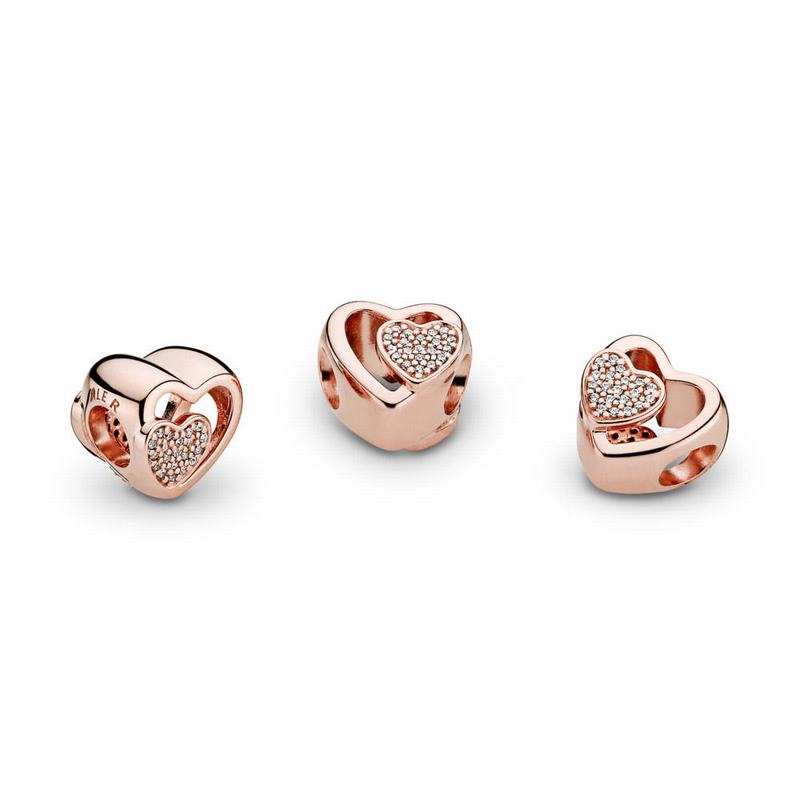 Pandora Rose™ Joined Together Charm - Pandora Rose/Cubic Zirconia - Canada | PQ3114LQ